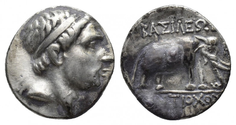 SELEUKID KINGDOM. Antiochos III 'the Great' (222-187 BC). AR Drachm. Uncertain m...