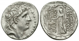 SELEUKID KINGDOM. Antiochos VII Euergetes (Sidetes) (138-129 BC). AR Tetradrachm. Cappadocian mint.
Obv: Diademed head of Antiochus right.
Rev: BAΣIΛE...