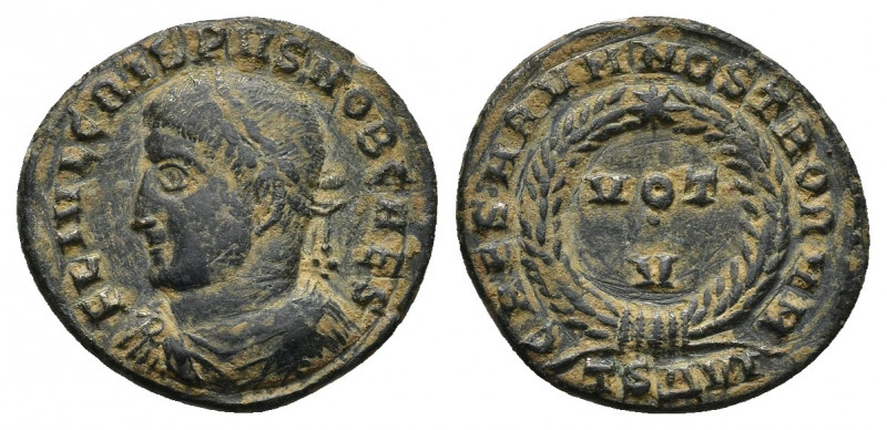 Crispus Caesar, 317-326 AD. Follis Thessalonica. Struck 320 AD. 
Obv: FL IVL CRI...