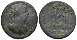 Mysia, Pergamum. Caracalla, 198-217 AD. AE. 
Obv: AVT KPAT K M ANTΩNЄINOC.
Laureate, draped and cuirassed bust of Caracalla, right. 
Rev: ЄΠI [...]...