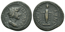 Phrygia, Ancyra. Pseudo-autonomous, 2nd-3rd centuries AD. AE.
Obv: ΘЄON CYNKΛHTON.
Draped bust of the Senate, right.
Rev: ANKYPANΩN.
Facing statue...