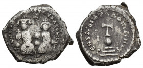 HERACLIUS, with HERACLIUS CONSTANTINE (610-641 AD). AR, Hexagram. Constantinople.
Obv: dd NN hERACLIUS ET hERA CONST PP A. 
Heraclius and Heraclius ...