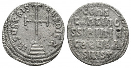 CONSTANTINE VI & IRENE, (780-797 AD). AR, Miliaresion. Constantinopolis.
Obv: IҺSЧS XRISTЧS ҺICA
Cross potent set on three steps.
Rev: COҺS/TAҺTIҺO...