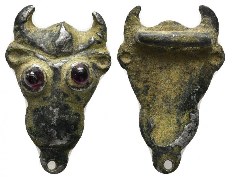 ANCIENT ROMAN SILVER APPLIQUE (1ST-5TH CENTURY AD.)
Bull head.
Condition : See...