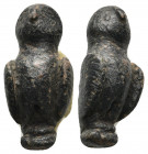 ANCIENT ROMAN BRONZE OWL FIGURINE (1ST-5TH CENTURY AD)
Condition : See picture. No return 
Weight : 23.15 g
Diameter: 32.5 mm