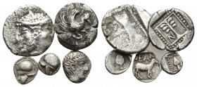 5 GREEK SILVER COIN LOT
See picture.No return.