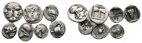 7 GREEK SILVER COIN LOT
See picture.No return.