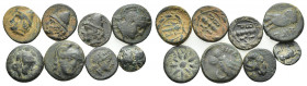 8 GREEK BRONZE COIN LOT
See picture.No return.