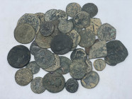 40 GREEK/ROMAN/BYZANTINE BRONZE COIN LOT
See picture. No return