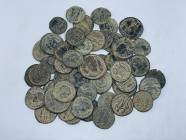 56 ROMAN BRONZE COIN LOT
See picture. No return