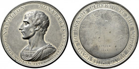 Frankreich-Königreich. Bonaparte, 1. Konsul 1799-1804 
Zinnmedaille 1802 von Hancock, auf den Frieden von Amiens - gewidmet von Dr. Eccleston von Lan...