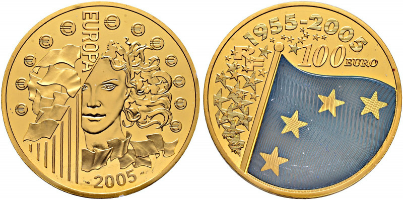 Frankreich-Königreich. Fünfte Republik seit 1958 
100 Euro 2005. 50 Jahre Europ...