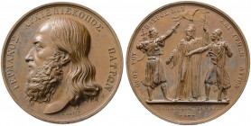 Griechenland. Johannes Capodistrias 1827-1831 
Bronzemedaille 1821 von K. Lange, auf den Förderer des griechischen Freiheitskampfes, Erzbischof Germa...