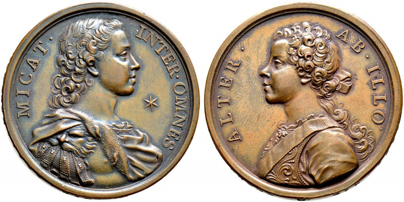 Großbritannien. George I. 1714-1727 
Bronzemedaille o.J. (ca. 1731/32) von O. H...