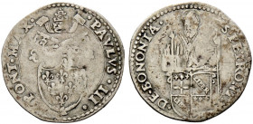 Italien-Kirchenstaat (Vatikan). Paul III. (Alessandro Farnese) 1534-1549 
Half Paolo o.J. -Bologna-. Berman 931, Munt. 109. selten, fast sehr schön