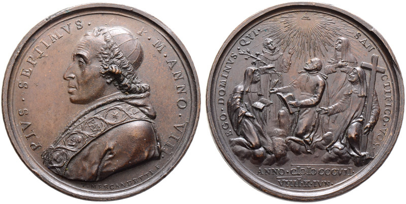 Italien-Kirchenstaat (Vatikan). Pius VII. (Gregorio Chiaramonti) 1800-1823 
Bro...