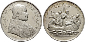 Italien-Kirchenstaat (Vatikan). Pius IX. (Giovanni Graf von Maria Mastai Feretti) 1846-1878 
Silbermedaille AN XXIV (1870) von F. Speranza, auf das v...