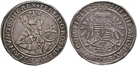 Haus Habsburg. Ferdinand I. 1521-1564 
Guldentaler zu 60 Kreuzer 1562 -Hall-. Markl 1727 var. (mit RO:), Dav. 33, Voglh. 57, MT 140. feine Patina, gu...
