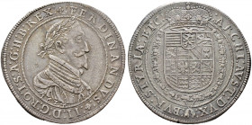 Haus Habsburg. Ferdinand II. 1592/1619-1637 
Taler 1624 -Graz-. Her. 418a, Dav. 3104, Voglh. 134/4. -Walzen­prägung- feine Patina, fast vorzüglich