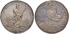 Haus Habsburg. Leopold I. 1657-1705 
Einseitige Silber-Klischees von Vorder- und Rückseite der Medaille o.J. (um 1705) von J.R. Engel­hardt, auf sein...