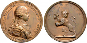 Haus Habsburg. Maria Theresia 1740-1780 
Bronzemedaille, sogen. Gnadenmedaille o.J. (um 1759) von A. Widemann und P. Kaiserswerth, auf Erzherzog Maxi...