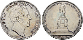 Baden-Durlach. Leopold 1830-1852 
Doppelter Vereinstaler 1844. Carl-Friedrich-Denkmal. AKS 110, J. 59, Thun 25, Kahnt 30. leichte Randfehler, minimal...