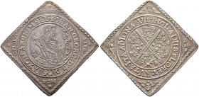 Sachsen-Albertinische Linie. Johann Georg I. und August 1611-1615 
Talerklippe 1614 -Dresden-. Auf das Armbrustschießen bei der Taufe von Prinz Augus...