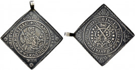 Sachsen-Albertinische Linie. Johann Georg I. und August 1611-1615 
Talerklippe 1615 -Dresden-. Auf die Festlichkeiten nach der Geburt von Prinz Chris...