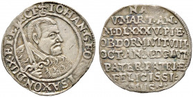 Sachsen-Albertinische Linie. Johann Georg I. 1615-1656 
Groschen 1656 -Dresden-. Auf seinen Tod. Clauss/Kahnt 356, Slg. Mers. 1111, Kohl 219. feine P...