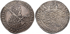 Sachsen-Albertinische Linie. Johann Georg II. 1656-1680 
Erbländischer Taler 1658 -Dresden-. Clauss/Kahnt 388, Slg. Mers. 1164, Schnee 909, Dav. 7617...