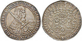 Sachsen-Albertinische Linie. Johann Georg II. 1656-1680 
Erbländischer Taler 1659 -Dresden-. Clauss/Kahnt 388, Slg. Mers. -, Schnee 909, Dav. 7617. f...