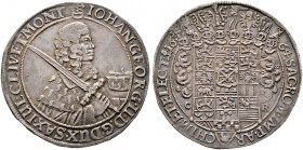 Sachsen-Albertinische Linie. Johann Georg II. 1656-1680 
Erbländischer Taler 1664 -Dresden-. Clauss/Kahnt 388, Slg. Mers. 1174, Schnee 909, Dav. 7617...