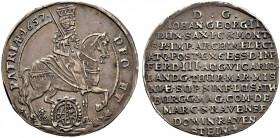 Sachsen-Albertinische Linie. Johann Georg II. 1656-1680 
1/4 Taler 1657 -Dresden-. Auf das Vikariat. Clauss/Kahnt 497, Slg. Mers. 1156, Kohl 271. fei...