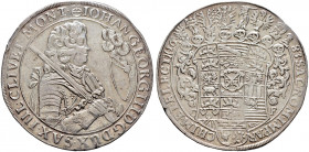 Sachsen-Albertinische Linie. Johann Georg III. 1680-1691 
Taler 1683 -Dresden-. Clauss/Kahnt 582b, Slg. Mers. 1236, Schnee 964, Dav. 7640. kleiner Ra...