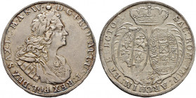Sachsen-Albertinische Linie. Friedrich August I. August der Starke") 1694-1733 
Taler 1724 -Dresden-. Kahnt 109, Slg. Mers. -, Schnee 1015, Dav. 2653...