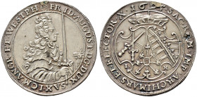 Sachsen-Albertinische Linie. Friedrich August I. August der Starke") 1694-1733 
1/4 Taler 1695 -Dresden-. Kahnt 148, Slg. Mers. 1590, Kohl 375. selte...