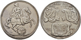 Sachsen-Albertinische Linie. Friedrich August I. August der Starke") 1694-1733 
Taler 1711 -Dresden-. Auf das Vikariat. Kahnt 283, Slg. Mers. 1490, S...