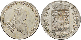 Sachsen-Albertinische Linie. Xaver 1763-1768 
Konventionstaler 1766 -Dresden-. Kahnt 1021, Slg. Mers. 1902, Buck 56c, Schnee 1055, Dav. 2678, Kopicki...