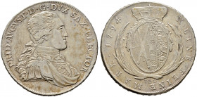 Sachsen-Albertinische Linie. Friedrich August III. 1763-1806 
Konventionstaler 1794 -Dresden-. IEC. Kahnt (Sachsen) 1089, Slg. Mers. 1977, Buck 198a,...