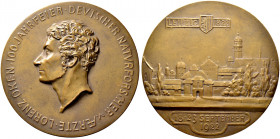 Sachsen-Leipzig, Stadt. 
Bronzemedaille 1922 von O. Kleinschmidt, auf die 100-Jahrfeier der Gesellschaft deutscher Ärzte und Naturforscher in Leipzig...
