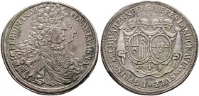 Schwarzenberg. Maria Anna von Sulz und Ferdinand 1687-1698 
Breiter Taler 1696 -Wien-. Tannich 11, Dav. 7702. -Walzenprägung- minimale Kratzer, gutes...