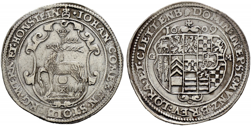 Stolberg-Stolberg. Johann, allein 1606-1612 
1/2 Taler 1609 -Eisleben oder Stol...