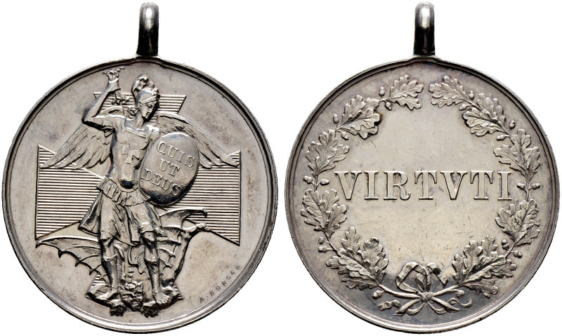 Deutschland. Bayern 
Silberne Medaille des Verdienstordens vom hl. Michael o.J....