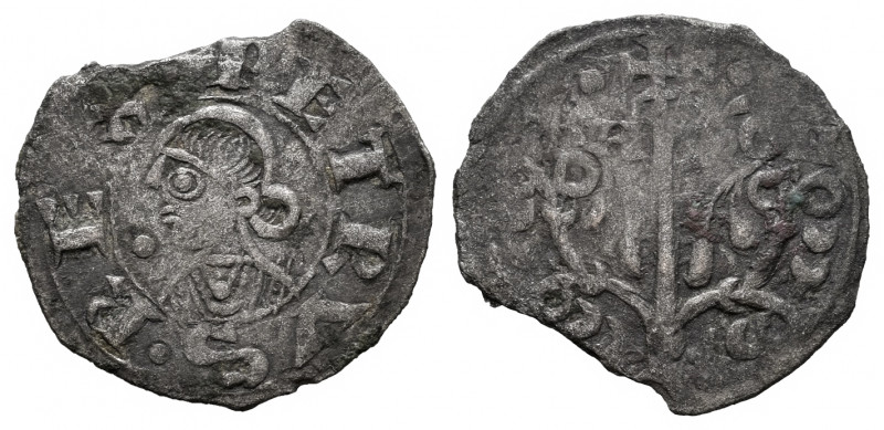 Kingdom of Navarre and Aragon. Pedro el de Huesca (1094-1104). Dinero. Jaca (Hue...