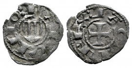 The Crown of Aragon. Jaime I (1213-1276). Óbolo. Barcelona. (Cru-305). (Cru C.G-2119). Ve. 0,31 g. VF. Est...60,00. 

Spanish Description: Corona de...
