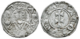 The Crown of Aragon. Jaime II (1291-1327). Dinero. Jaca (Huesca). (Cru-364). (Cru C.G-2182). Ve. 1,00 g. VF. Est...30,00. 

Spanish Description: Cor...
