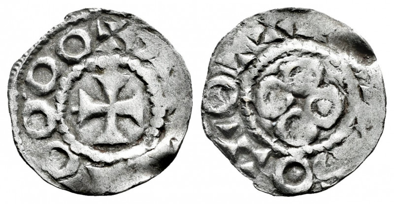 The Crown of Aragon. Borrell II (947-991). ¿Dinero?. Ausona and Girona. (Cru C.G...