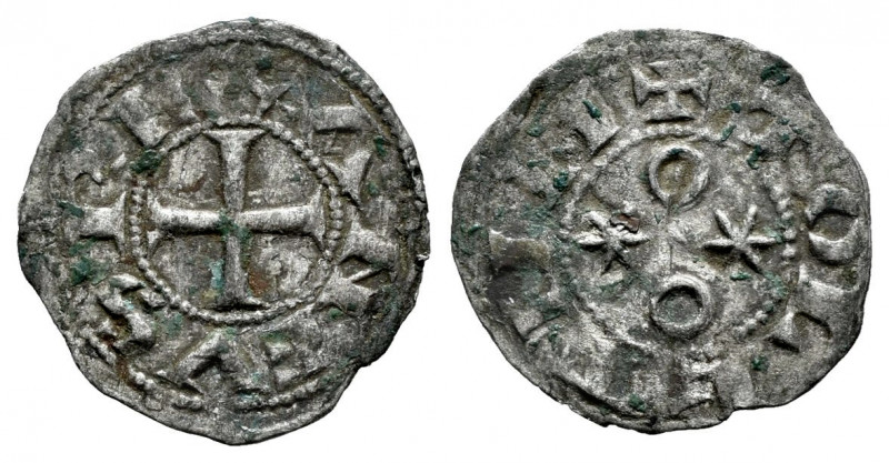 Kingdom of Castille and Leon. Alfonso VI (1073-1109). Obol. Toledo. (Bautista-10...