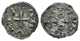 Kingdom of Castille and Leon. Alfonso VI (1073-1109). Obol. Toledo. (Bautista-10). Anv.: ANFVS REX. Rev.: ✠ TOLETVM. Ve. 0,33 g. VF. Est...40,00. 

...