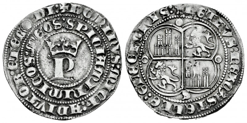 Kingdom of Castille and Leon. Pedro I (1350-1368). 1 real. Sevilla. (Bautista-52...